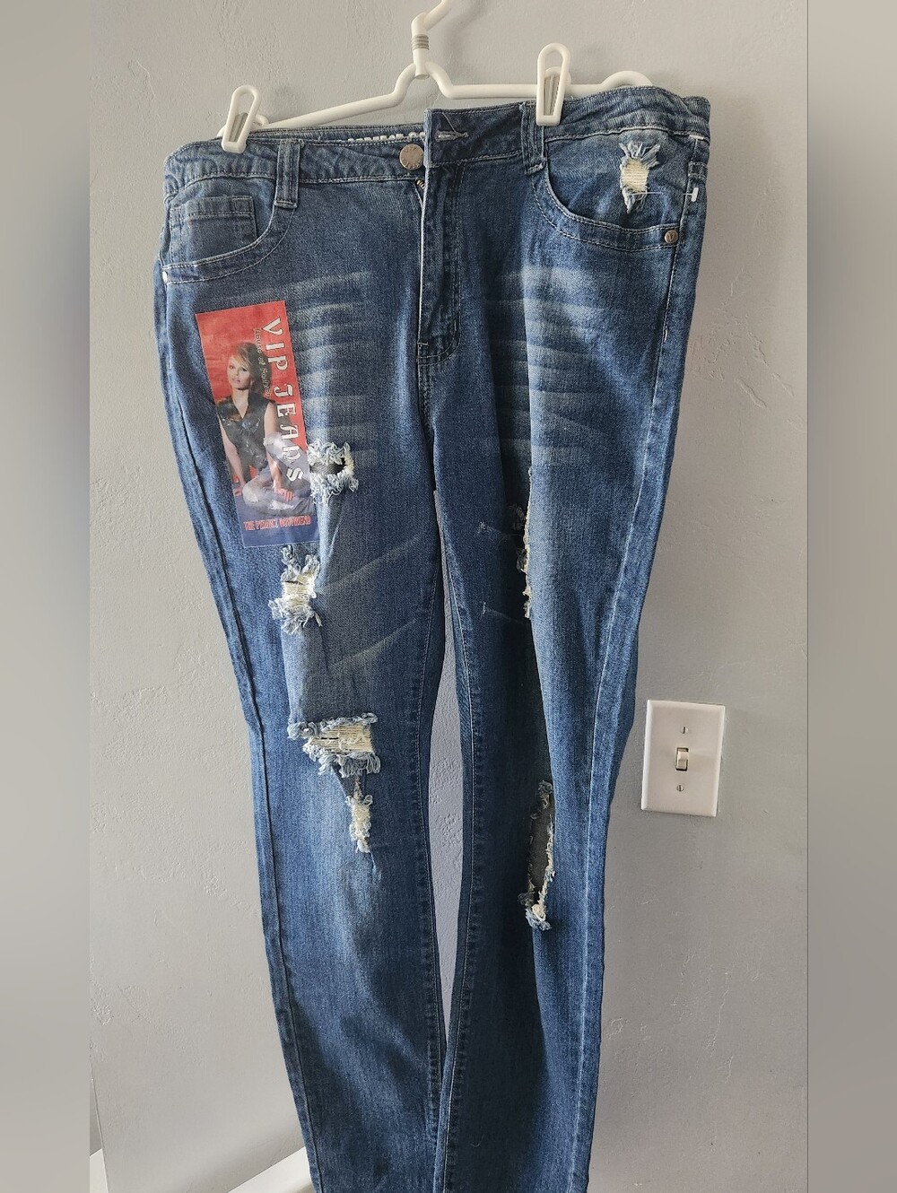🆕️VIP Jeans The Perfect Boyfriend High Rise Distressed Size 15/16